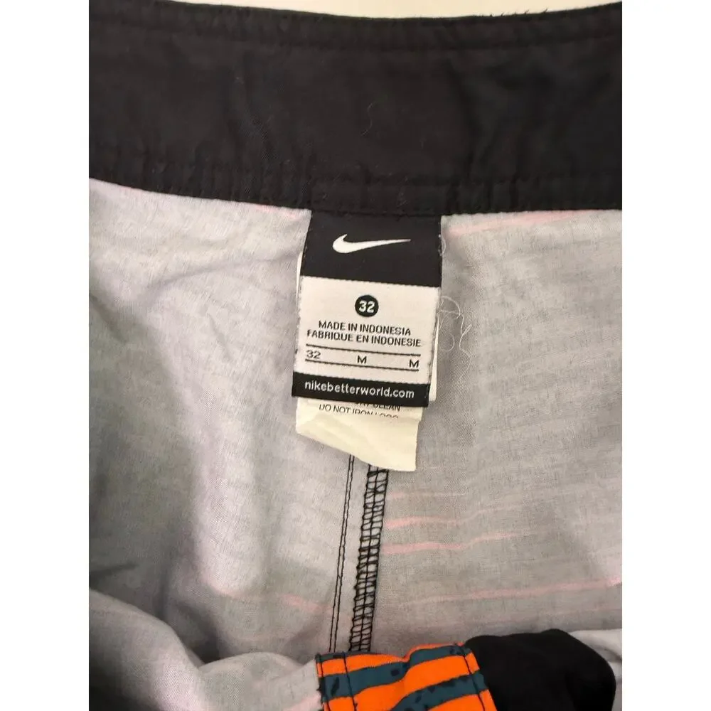 Nike Board Shorts Mens‎ 32 Medium (32) Swim Trunks Hook & Loop Side Pocket